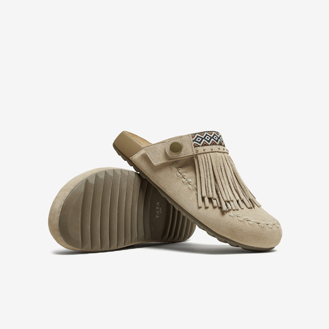 TATA/他她2025秋商场同款时尚休闲勃肯鞋女新款YTP01CH5