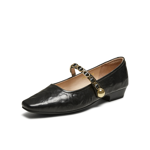 TATA/他她2025秋商场同款女法式气质玛丽珍鞋新款YRU01CQ5