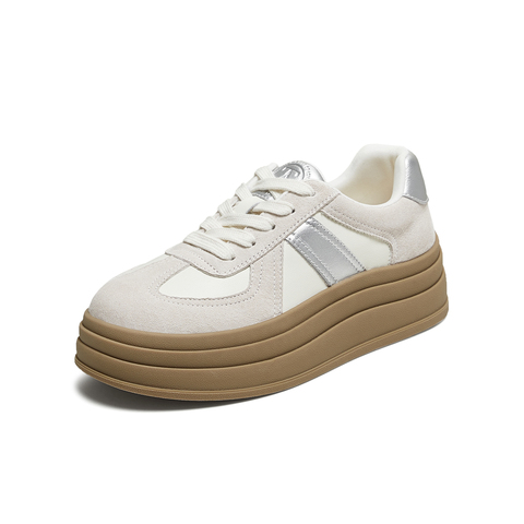 TATA/他她2025秋时尚德训鞋女百搭休闲鞋新款STZ01CM5