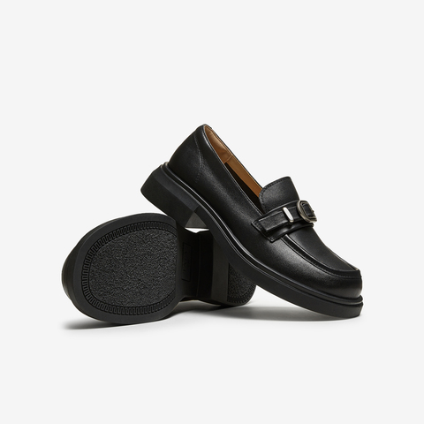 TATA/他她2025秋商场同款时尚休闲圆头女乐福鞋新款CK601CA5