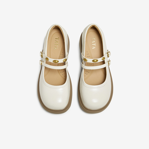 TATA/他她2025秋商场同款浅口女时尚玛丽珍鞋新款CJ201CQ5
