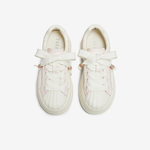 TATA/他她2025秋商场同款时尚休闲板鞋女新款CT907CM5