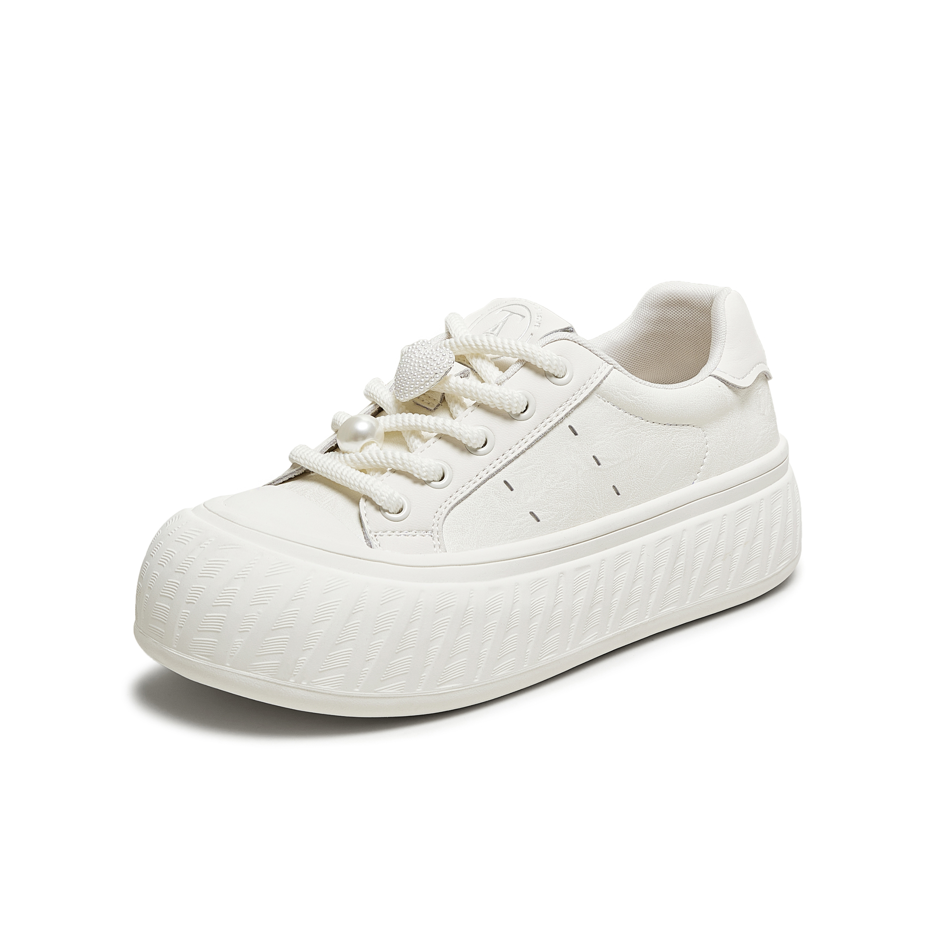 TATA/他她2025秋商场同款时尚休闲厚底女板鞋新款CT702CM5