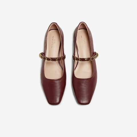 TATA/他她2025秋商场同款女法式气质玛丽珍鞋新款YRU01CQ5