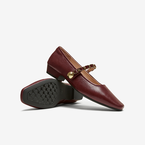 TATA/他她2025秋商场同款女法式气质玛丽珍鞋新款YRU01CQ5