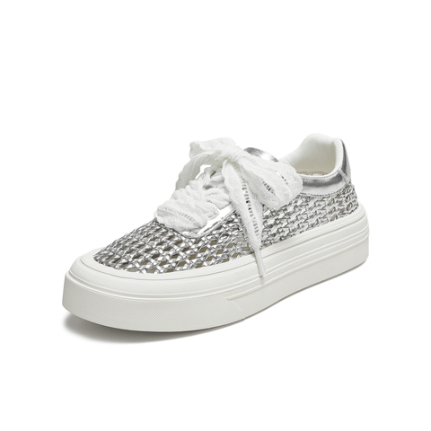 TATA/他她2025夏商场同款时尚休闲女板鞋新款CWU01BM5