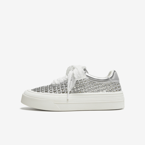 TATA/他她2025夏商场同款时尚休闲女板鞋新款CWU01BM5