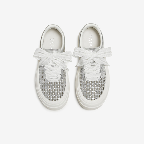 TATA/他她2025夏商场同款时尚休闲女板鞋新款CWU01BM5