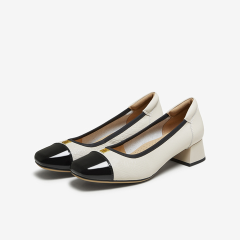 TATA/他她2025秋商场同款时尚简约浅口女单鞋新款XMM02CQ5