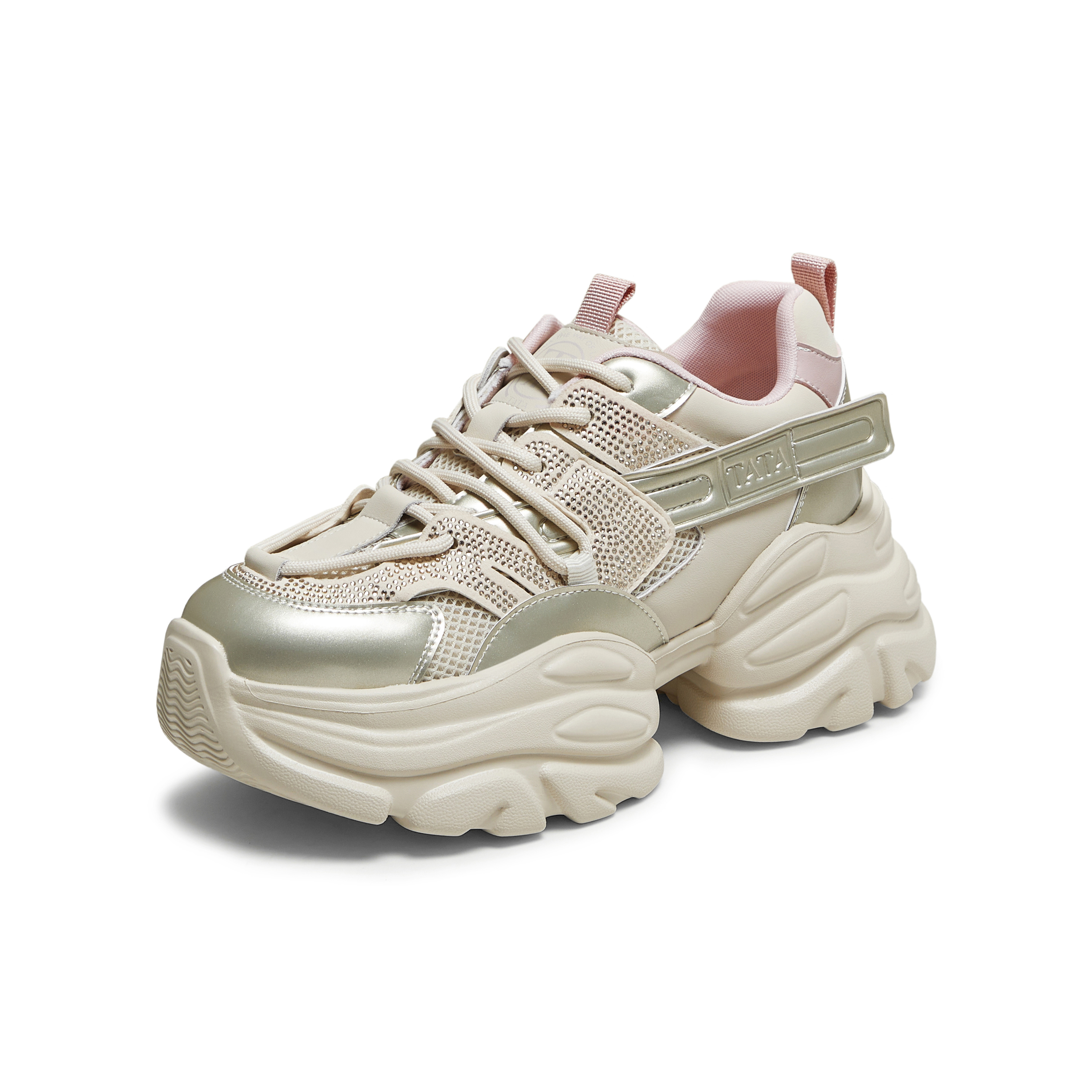 TATA/他她2025秋商场同款时尚休闲百搭女老爹鞋新款CY207CM5