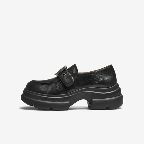 TATA/他她2025秋商场同款时尚休闲女乐福鞋新款7OL37CA5