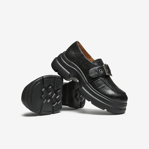 TATA/他她2025秋商场同款时尚休闲女乐福鞋新款7OL37CA5