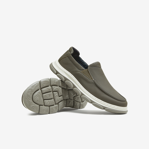 TATA/他她2025秋商场同款简约一脚蹬休闲皮鞋男新款299D9CM5