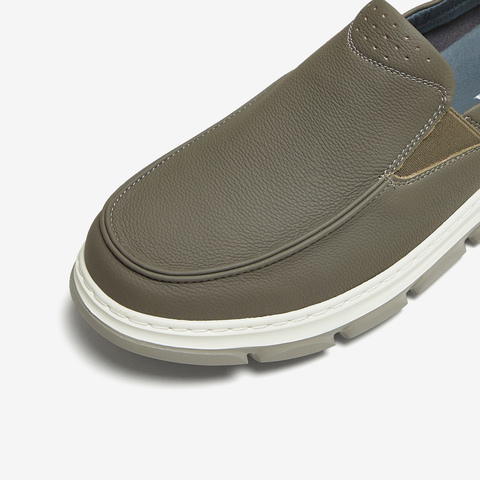 TATA/他她2025秋商场同款简约一脚蹬休闲皮鞋男新款299D9CM5