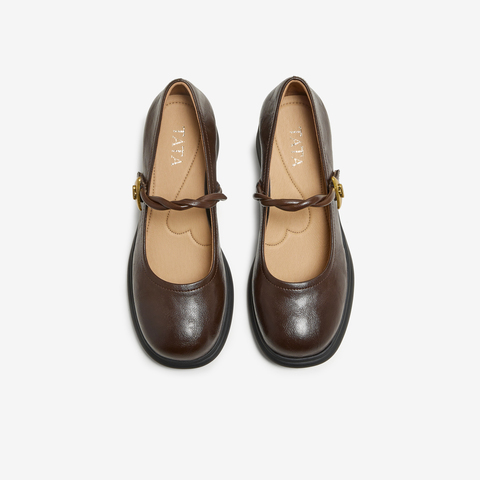 TATA/他她2025秋商场同款浅口女百搭玛丽珍鞋新款7A503CQ5