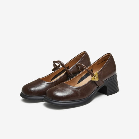 TATA/他她2025秋商场同款浅口女百搭玛丽珍鞋新款7A503CQ5