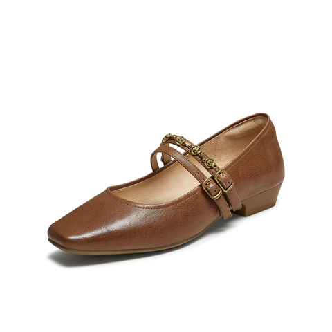 TATA/他她2025秋商场同款时尚女气质玛丽珍鞋新款YRU03CQ5