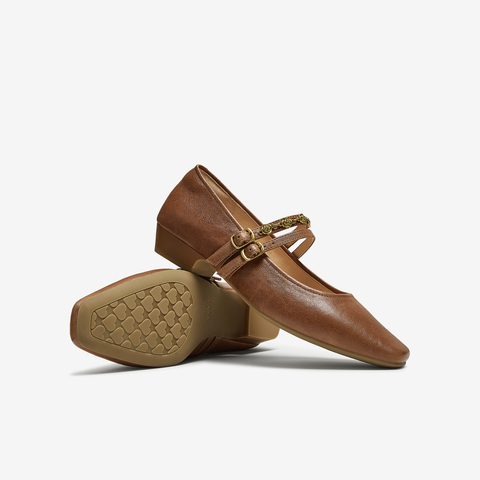 TATA/他她2025秋商场同款时尚女气质玛丽珍鞋新款YRU03CQ5