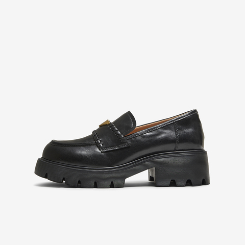 TATA/他她2025秋商场同款时尚百搭女乐福鞋新款FUV01CA5