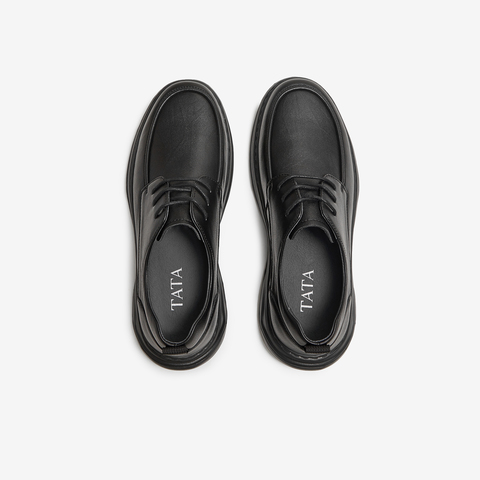 TATA/他她2025秋商场同款简约休闲皮鞋男新款72TA5CM5