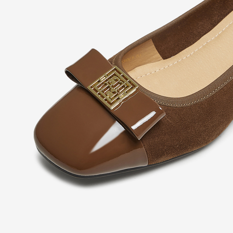 TATA/他她2025秋商场同款时尚气质女浅口单鞋新款XTS01CQ5