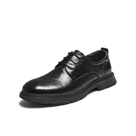 TATA/他她2025秋商场同款纯色舒适百搭皮鞋男新款QGV01CM5