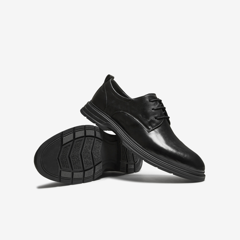 TATA/他她2025秋商场同款纯色舒适百搭皮鞋男新款QGV01CM5