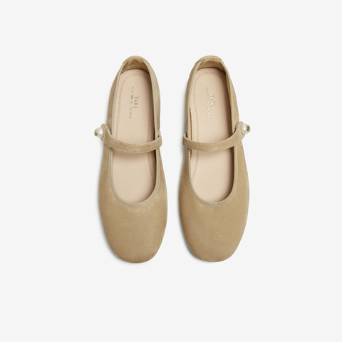 TATA/他她2025秋浅口女时尚休闲玛丽珍鞋新款YTK01CQ5