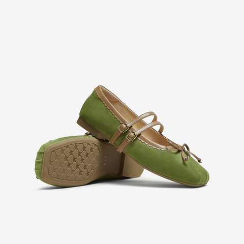 TATA/他她2025秋商场同款时尚蝴蝶结玛丽珍鞋女新款YRT03CQ5