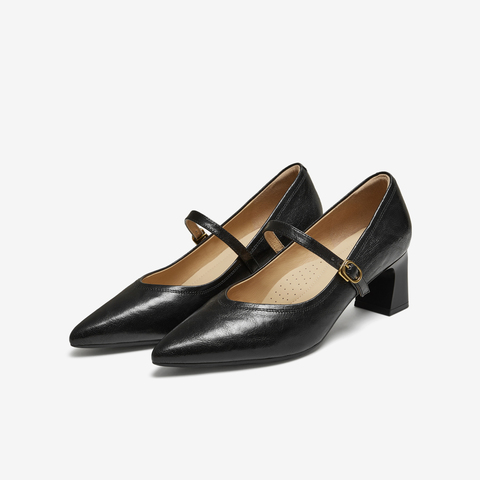 TATA/他她2025秋商场同款浅口气质女玛丽珍鞋新款XGM03CQ5