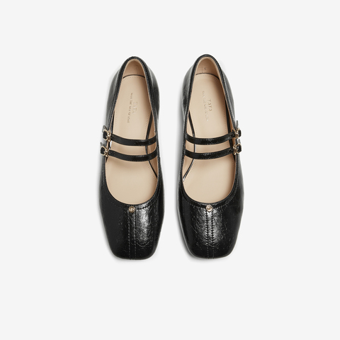 TATA/他她2025秋商场同款时尚气质女玛丽珍鞋新款XTU01CQ5