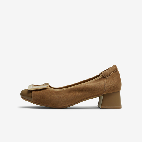 TATA/他她2025秋商场同款时尚浅口气质女单鞋新款UTG01CQ5