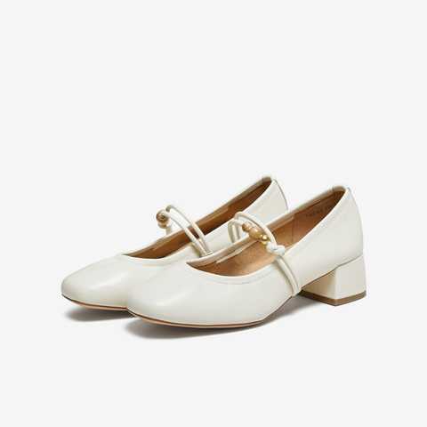TATA/他她2025秋商场同款浅口女气质玛丽珍鞋新款7ACE4CQ5