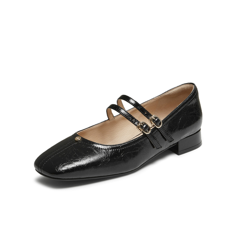 TATA/他她2025秋商场同款时尚气质女玛丽珍鞋新款XTU01CQ5