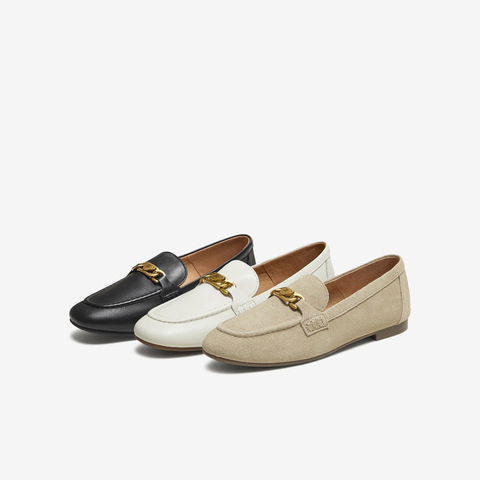 TATA/他她2025秋商场同款时尚休闲女乐福鞋新款7QCC1CA5