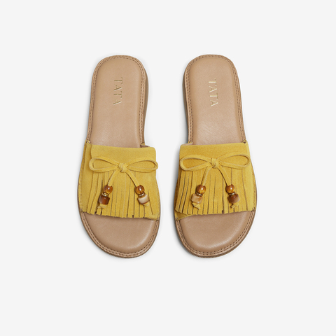 TATA/他她2025夏商场同款百搭时尚休闲女拖鞋新款YFG04BT5