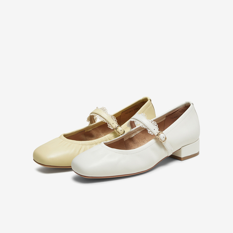 TATA/他她2025秋商场同款时尚百搭女玛丽珍鞋新款7G405CQ5