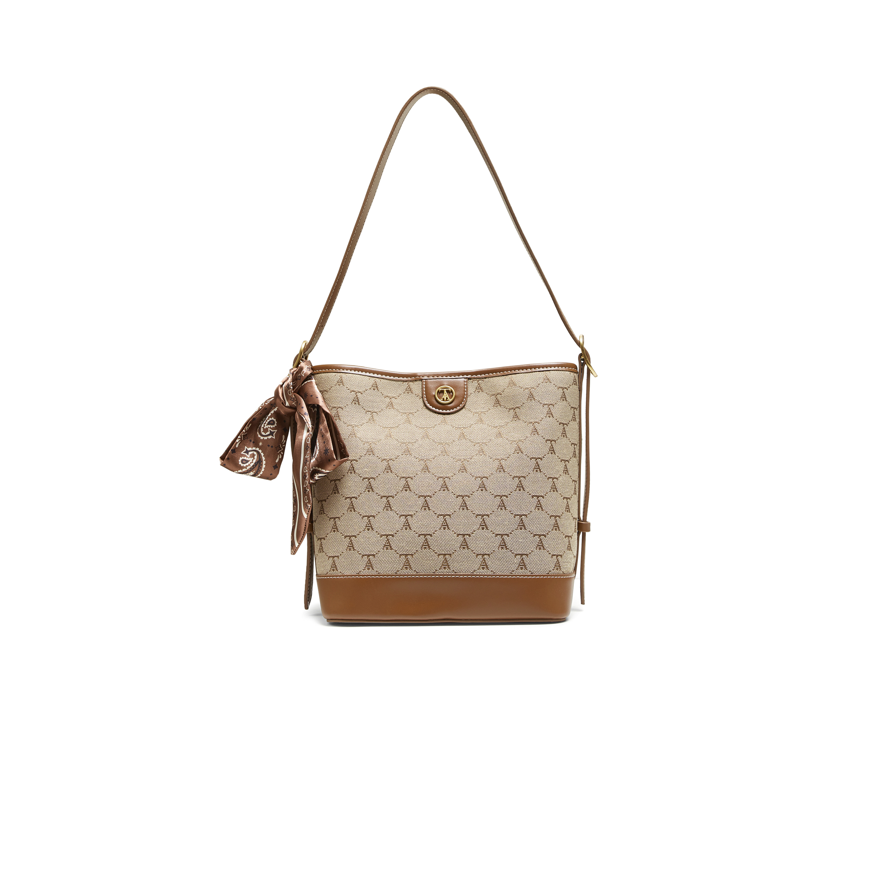 TATA/他她2025秋商场同款时尚百搭水桶包新款X3479CX5