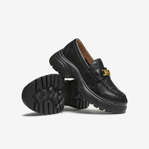 TATA/他她2025秋商场同款时尚休闲女乐福鞋新款7PJA5CA5