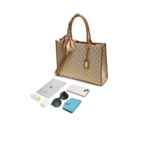 TATA/他她2025秋商场同款通勤女气质简约托特包新款X3504CX5