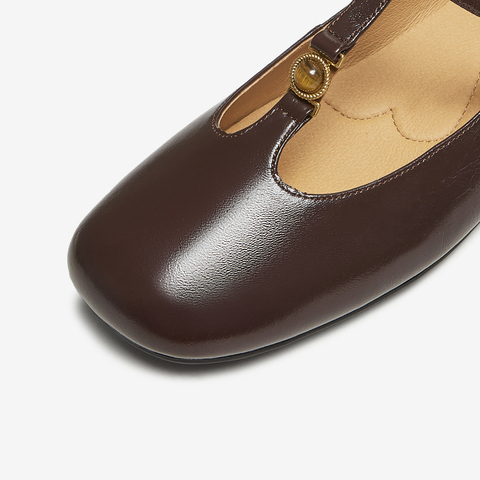 TATA/他她2025秋商场同款时尚百搭女玛丽珍鞋新款7H007CQ5