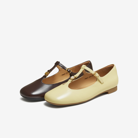 TATA/他她2025秋商场同款时尚百搭女玛丽珍鞋新款7H007CQ5