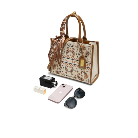 TATA/他她2025秋商场同款通勤女气质简约托特包新款X3499CX5