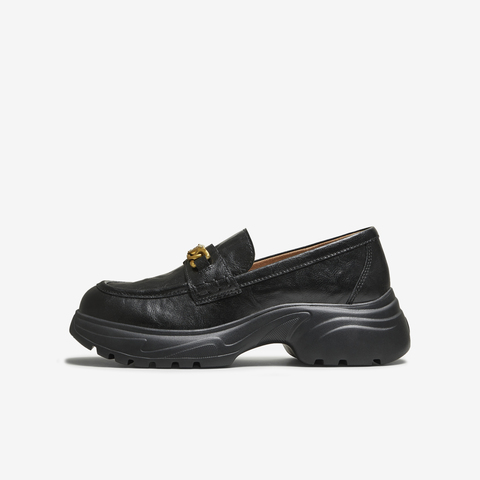 TATA/他她2025秋商场同款时尚休闲女乐福鞋新款7PJA5CA5