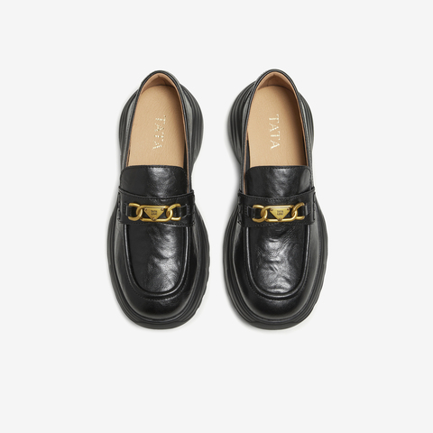 TATA/他她2025秋商场同款时尚休闲女乐福鞋新款7PJA5CA5