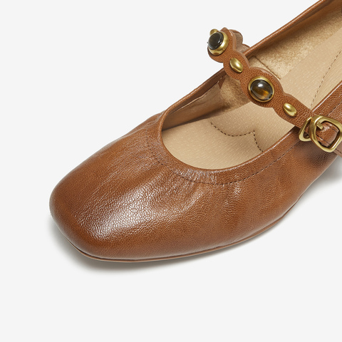 TATA/他她2025秋商场同款女时尚百搭玛丽珍鞋新款7ACE6CQ5