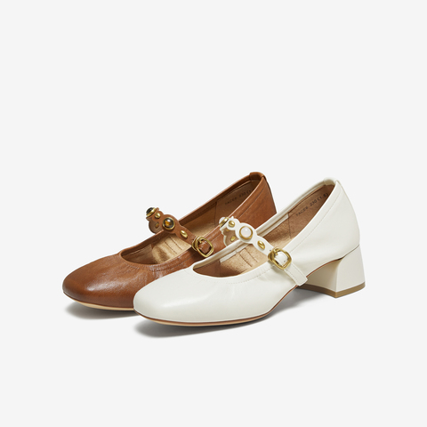 TATA/他她2025秋商场同款女时尚百搭玛丽珍鞋新款7ACE6CQ5