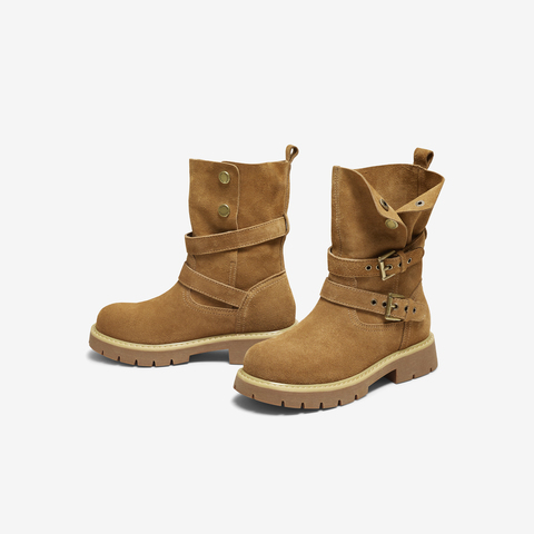 TATA/他她2025冬时尚百搭女休闲靴新款CF501DZ5