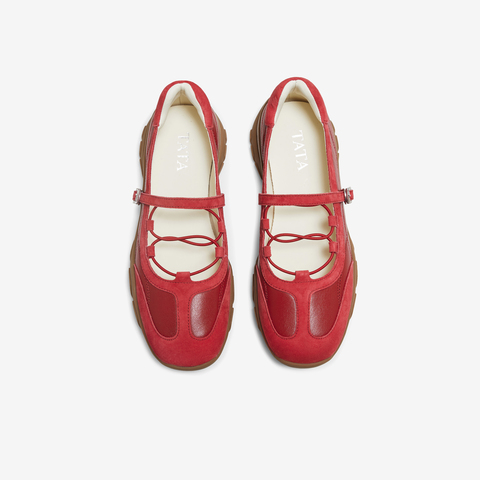 TATA/他她2025秋商场同款时尚休闲女玛丽珍鞋新款CWS01CQ5