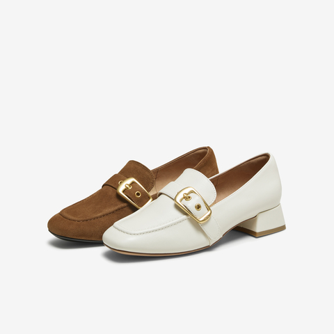 TATA/他她2025秋商场同款时尚休闲女乐福鞋新款7IDB4CA5